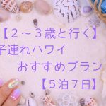 【２～３歳と行く】子連れハワイおすすめプラン♪【５泊７日】